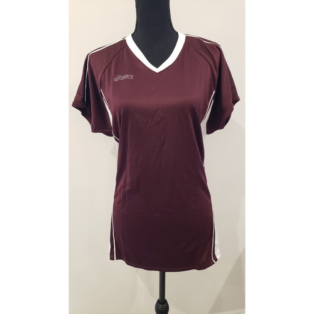 Asics Women's Jersey Athletic Running Activewear Size 2XL Color Maroon